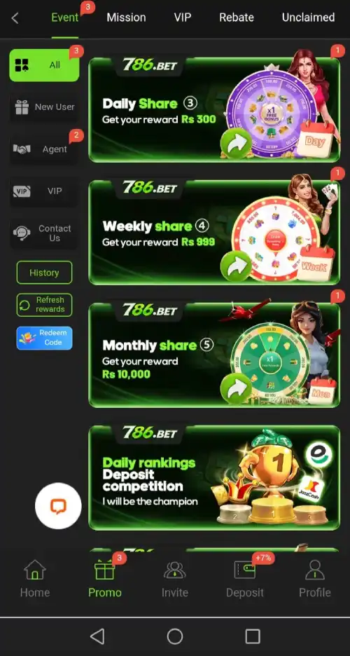 786.Bet Game – Mobile Casino Games, Bonuses & Rewards 3