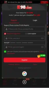 E98 Game APK Mobile Features, Rewards and Playing Options 3